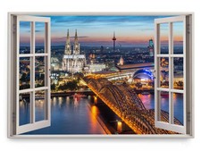 120x80cm Wandbild Fensterbild