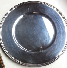 2 Platzteller "Cesa 1882" Versilbert Italy Silver-Plated, 30 cm Durchmesser