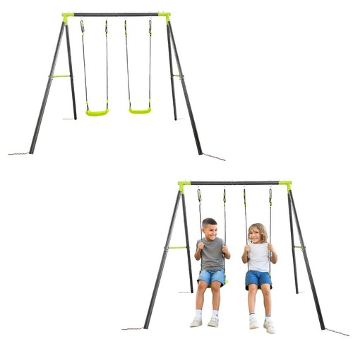 Deluxe doppel kinderschaukel - deluxe, doppel-kinderschaukel