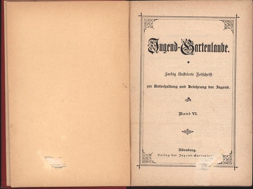 "Jugend-Gartenlaube""farbig