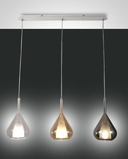 FABAS LUCE Pendelleuchte Hängelampe Lila E27 3481-48-297 braun / klar / grau NA