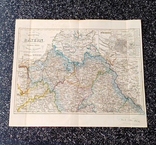 Original stahlstich landkarte - original,