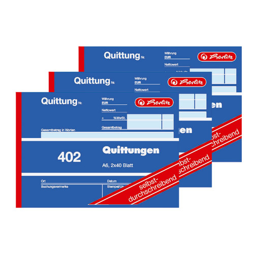 Herlitz 402 quittungsblock - herlitz,