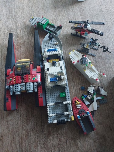 Lego konvolut boote - konvolut, helikopter