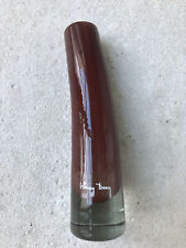 Henry Dean Vase unbenutzt dickwandiges Glas braun 17,5 cm handgefertigt