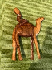 2  Holzfiguren   /  Skulpturen  ,  aus  Tunesien ,   1970  er Jahre , Olivenholz