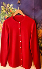 ROTE STRICK JACKE GR 42 100 %