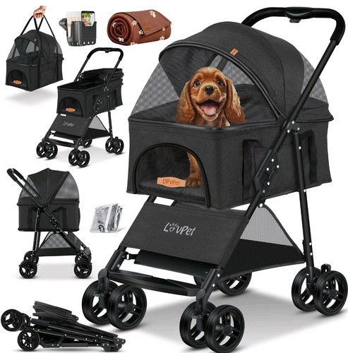 Lovepet hundewagen 2in1 - hundewagen,