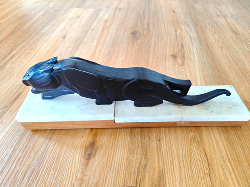 Panther skulptur freistehend - panther,