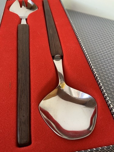 Vintage salatbesteck edelstahl - vintage,