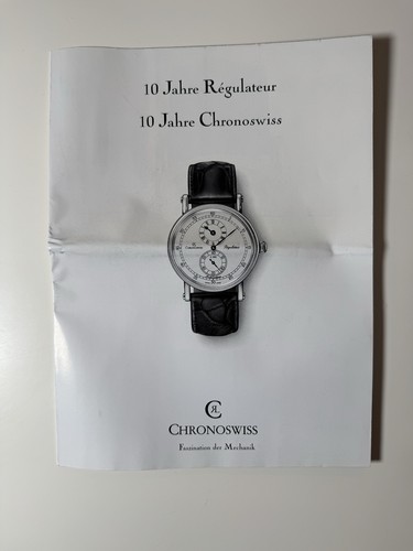 Chronoswiss jahre - chronoswiss, 10