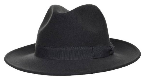 Fiebig fedora anthrazit - fedora, filz