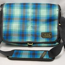 Dakine Valet Weekender Tasche Umhängetasche Handgepäck gepolstert blau kariert 18"x13"
