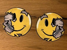2x SMILEY Aufkleber FUN