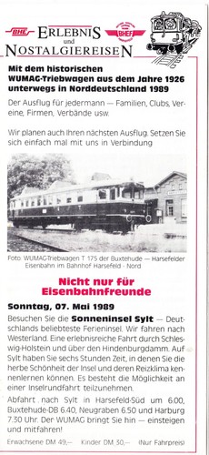 Mit dem wumag triebwagen - dem,