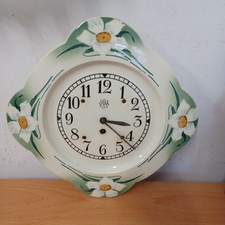 Deutsche "JUNGHANS" Keramik-Küchenuhr - "Jugendstil" - Zeitraum um 1900 !!!