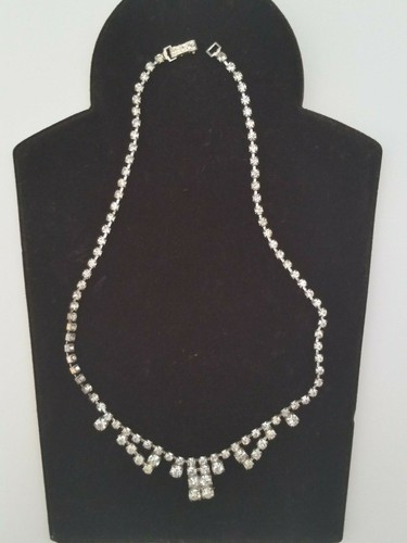 Neu strass halskette 40cm - halskette, echt