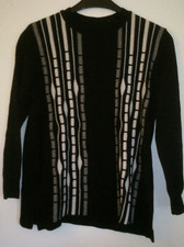 Schwarzer Pulli Langarm mit