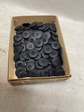 10 x KNÖPFE SCHWARZGRAU 18 mm