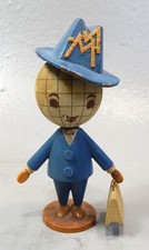 "Leipziger Messemännchen" Figur DDR - Maskottchen - Werbefigur aus Holz