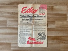 Alte SPD Echo Zeitung