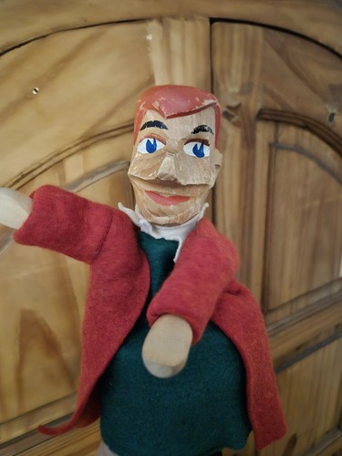 Vintage alte handpuppe - vintage,