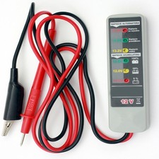 12 Volt Batterietester Voltmeter Lichtmaschinen Tester  LED Anzeige + Messspitze