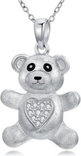 Diamant Teddybär Halskette