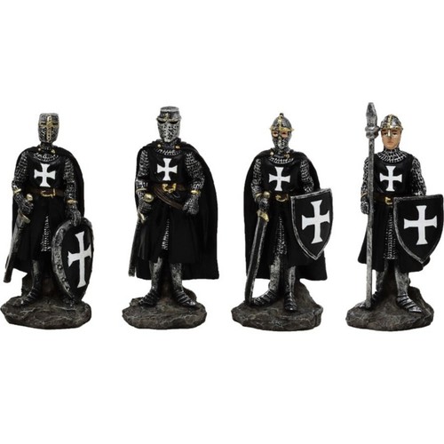 4er set kreuzritter mit speer - mit,