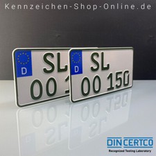  2 Kennzeichen Grün 240x130