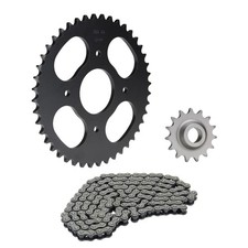 Kettensatz Ritzel Kettenrad 15/44 Zähne Kette für Hercules XE9 XE-9 Enduro