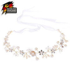 Haarschmuck Kommunion Mädchen Blumenkranz Haare Kinder Hochzeit Haarband Perlen 