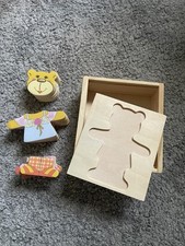 Holz-Puzzle I Bär I Eichhorn I Holz I 18 Teile