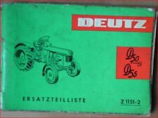 Deutz Schlepper D50 S + D55 Ersatzteilliste