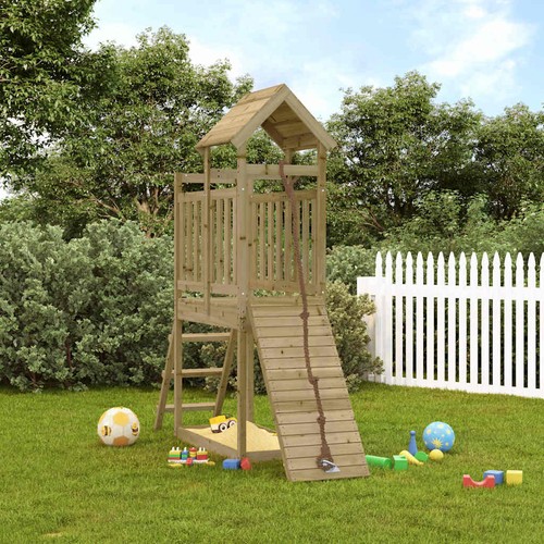 Spielturm mit kletterwand - mit,
