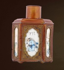 Chinesische Teedose aus Zinn