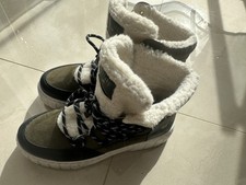 Mustang Winterschuhe Damen Gr.40 Oliv/Schwarz/Beige Top Zustand !