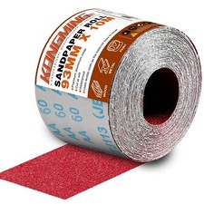 Schleifpapier Rolle 93 mm x 10 m Körnung 60 für Handschleifer Handschleifblock