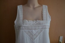 alter Damen Unterrock tolle Spitze Baumwolle angerauht Vintage Deko