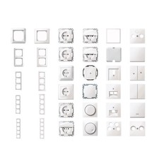 MERTEN Schalter Dosen Rahmen - polarweiß glänzend - M-Smart 1-M - große Auswahl 