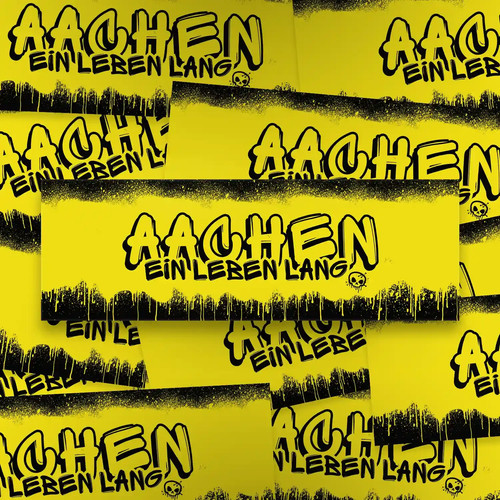 100x aachen aufkleber - 100x, aufkleber/