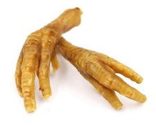 Getrocknete Hühnerfüße für Hunde wie Hähnchenfüße Lunge Pansen Leckerlie Snack