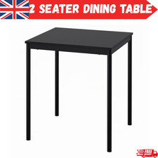 IKEA Esstisch SANDSBERG kleiner quadratischer Küchentisch 2-Sitzer schwarz 67x67c Neu