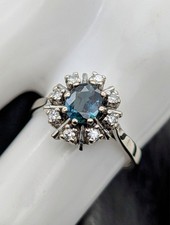 Brillant Damen Ring Saphir