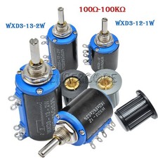 WXD3-13-2W 100-100KΩ/Ohm Precision Multiturn Potentiometer 10K 1K Knobs WXD3 Hat