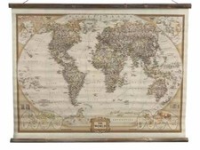 Wandbild Weltkarte Atlas