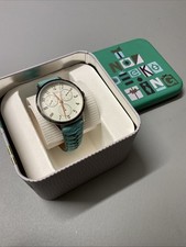 Fossil Armbanduhr Damenuhr Chronograph Lederband Türkis, neu, tolle Farben