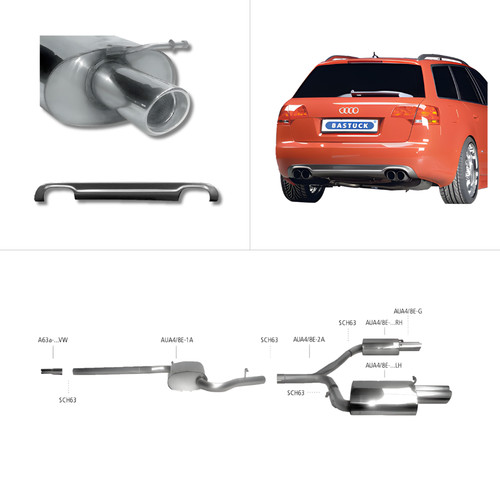 Bastuck komplettanlage 00 08 - bastuck, 00-08