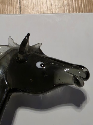 Glasfigur tiere pferd schwarz - glasfigur-tiere,
