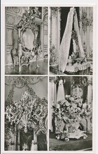 AK S/W HERRENCHIEMSEE - SCHLOß - MEIßNER VASE - MUSIKSCHRANK UNGELAUFEN!